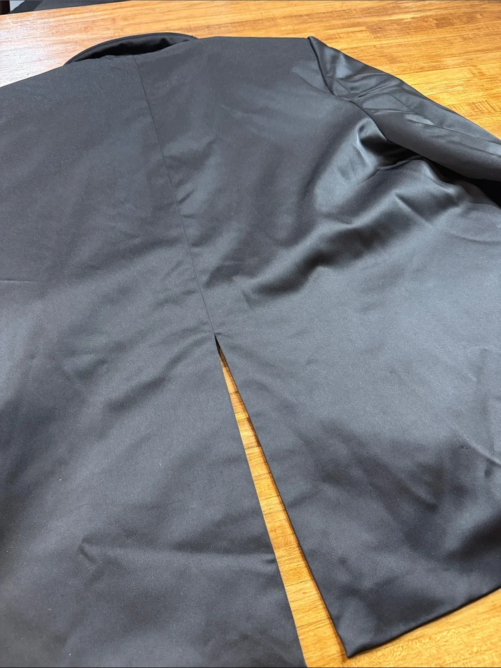 ZARA Woman black tuxedo blazer satin shawl collar lapels womens size XL (v1)TRF - Picture 5 of 5